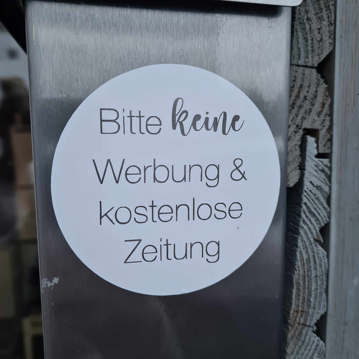 Briefkastenaufkleber „Keine Werbung“ | Aufkleber | Vinylaufkleber
