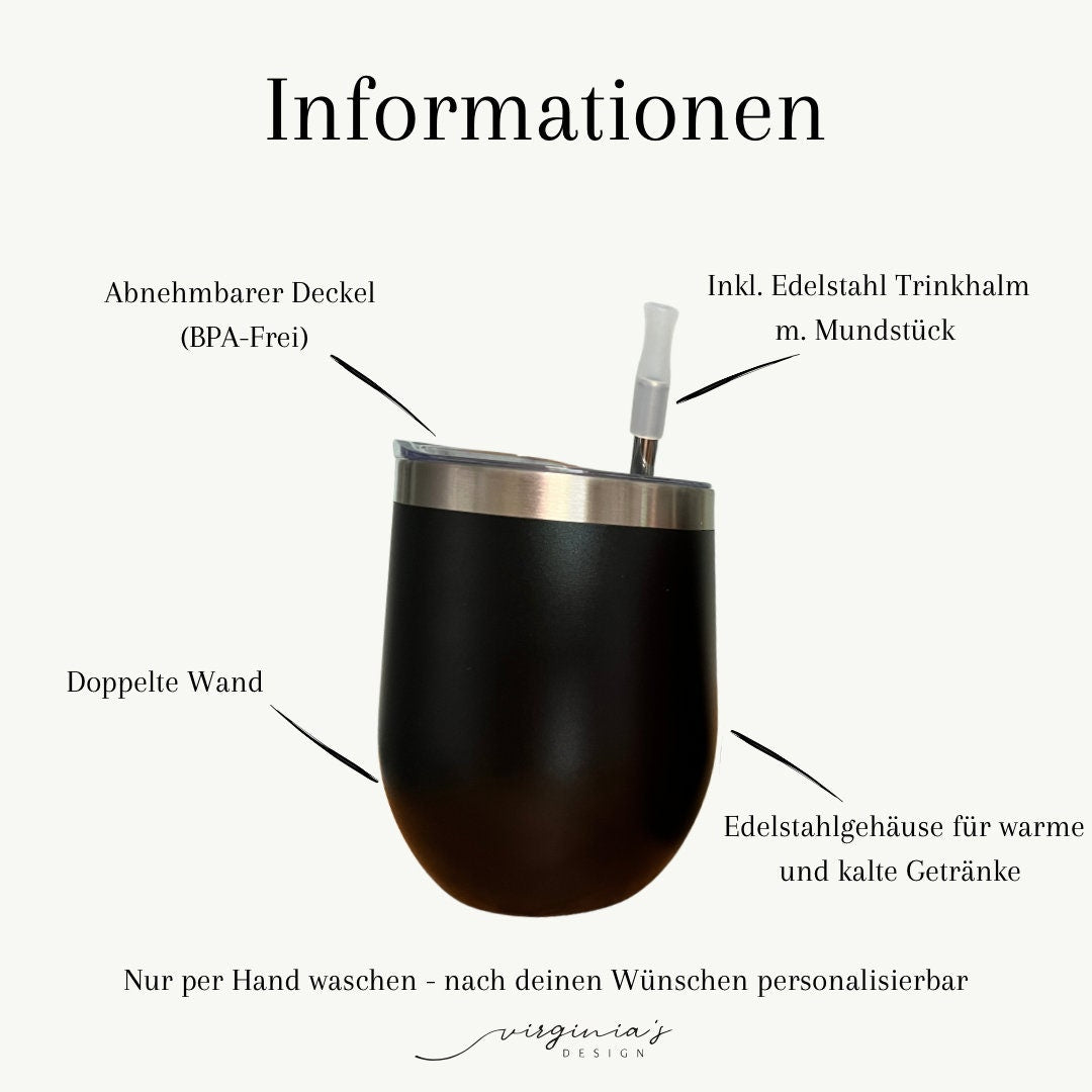 Weinbecher personalisierbar | Trinkbecher | Thermobecher