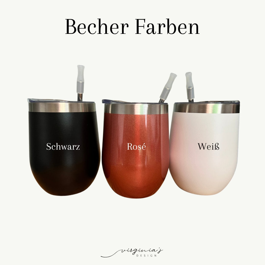 Weinbecher personalisierbar | Trinkbecher | Thermobecher