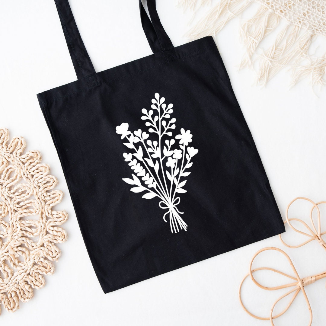 Totebag Blumen | Tasche | Beutel | Einkaufstasche