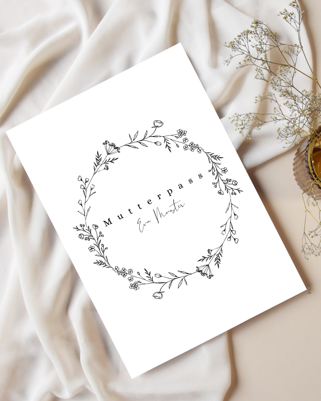 Mutterpasshülle Flowercircle