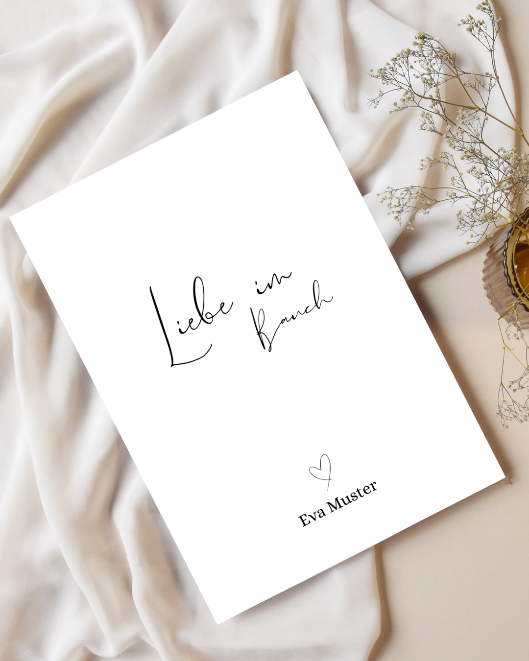 Mutterpasshülle Liebe im Bauch