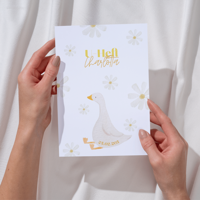 U-Heft Hülle Gans
