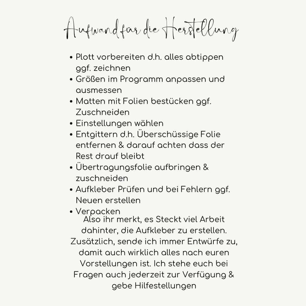 Aufkleber für Fotoboxen mit Name und Schriftzug