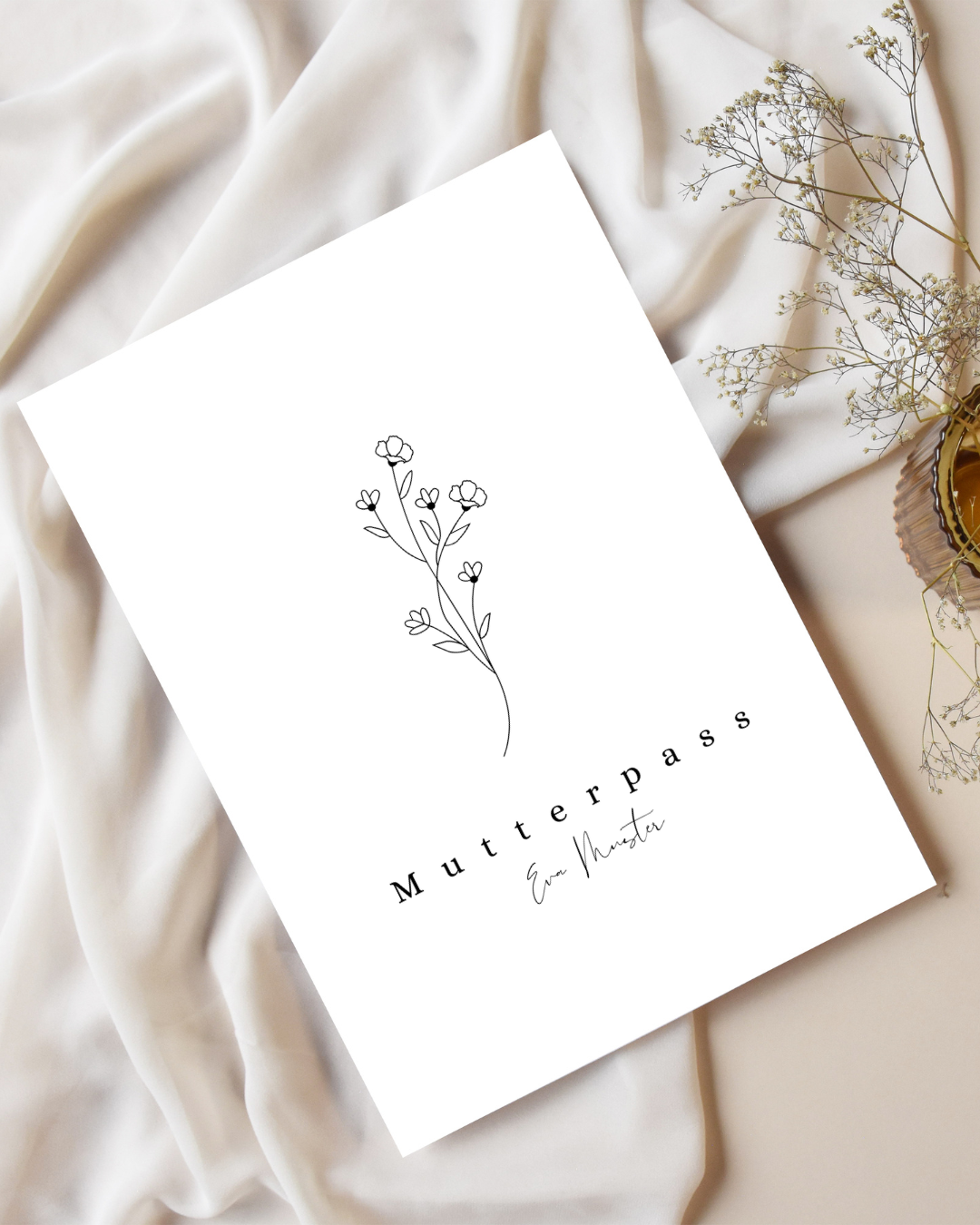 Mutterpasshülle Blumen 2