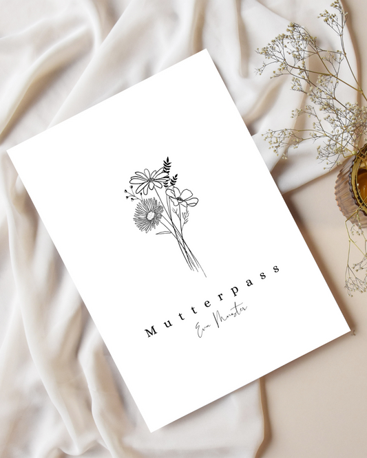 Mutterpasshülle Blumen 3