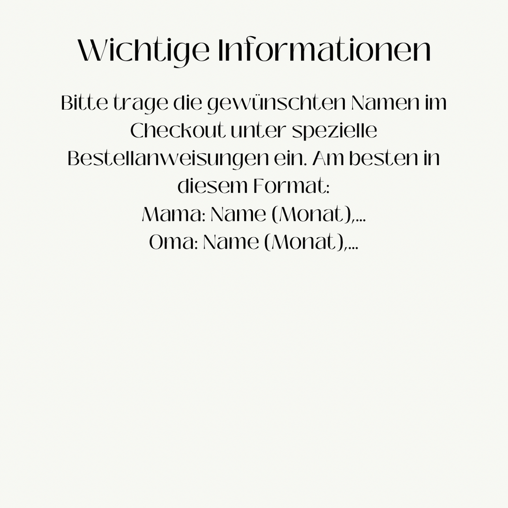 Poster Monatsblumen | Muttertagsgeschenk | Geburtstage