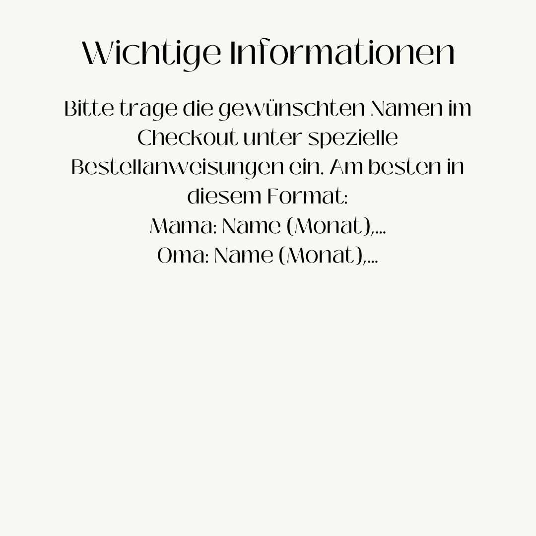 Poster Monatsblumen | Muttertagsgeschenk | Geburtstage