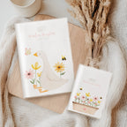U-Heft Hülle und Impfpasshülle Gans mit Blumen
