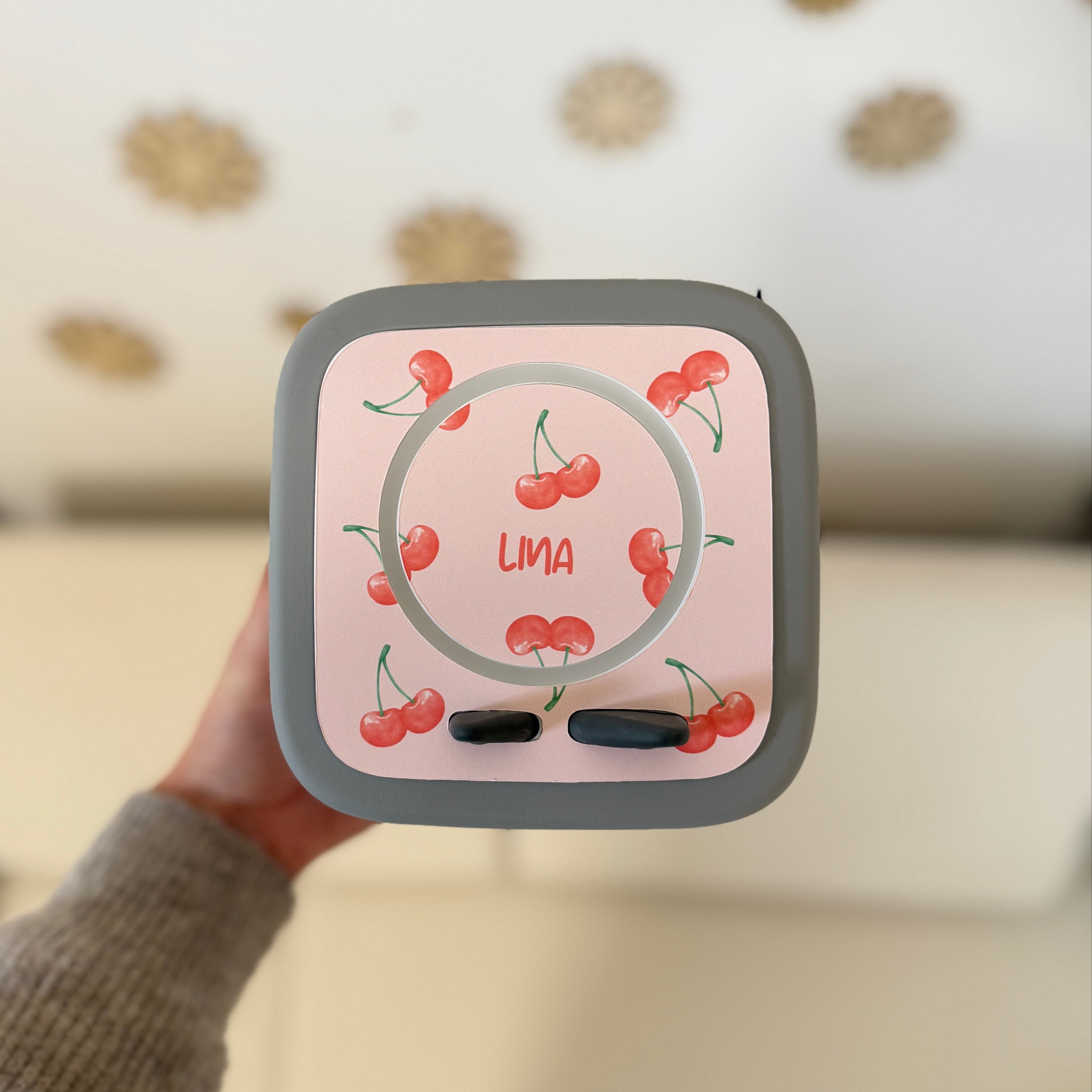 Schutzfolie Toniebox 2 Kirschen rosa