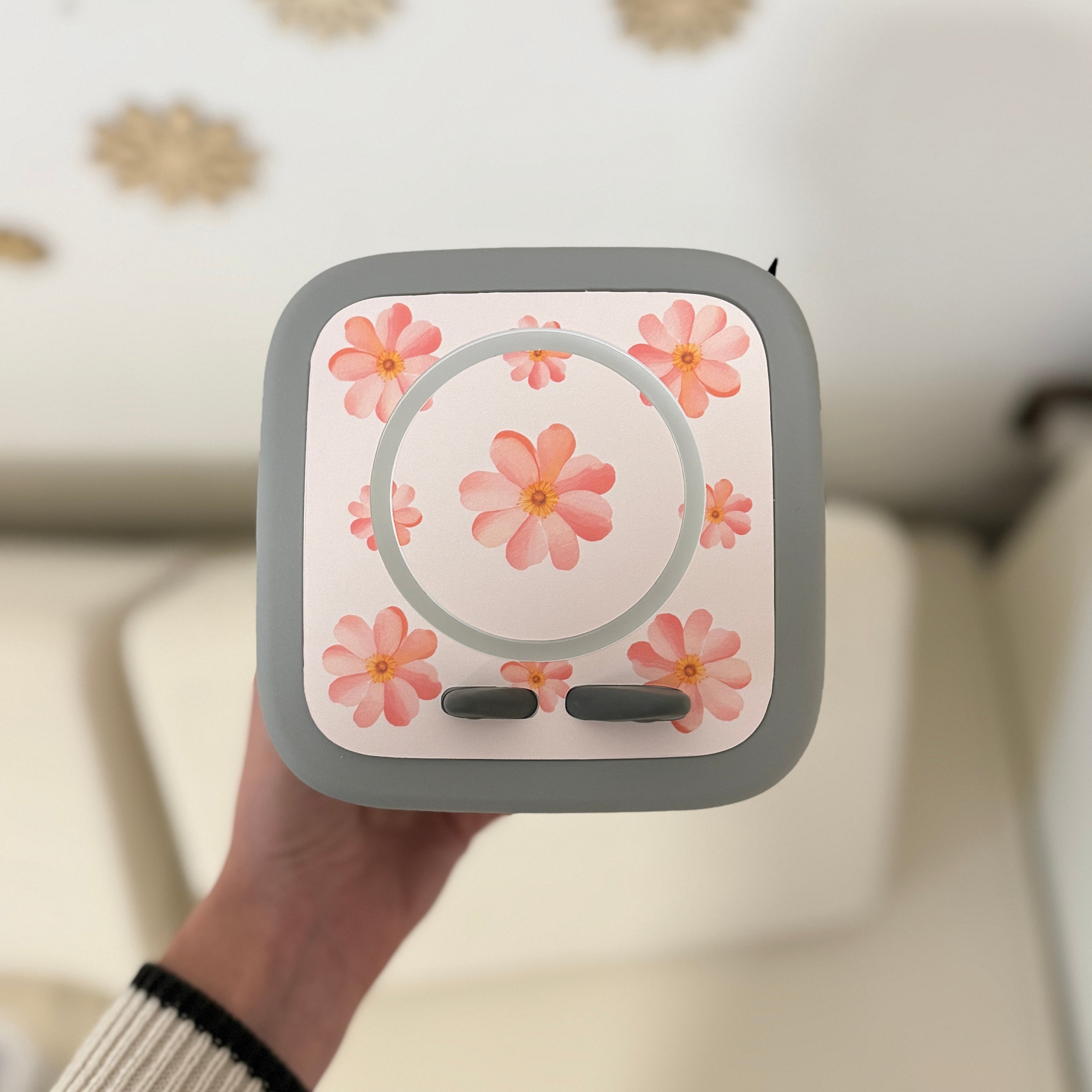 Schutzfolie Toniebox 2 pinke Blumen