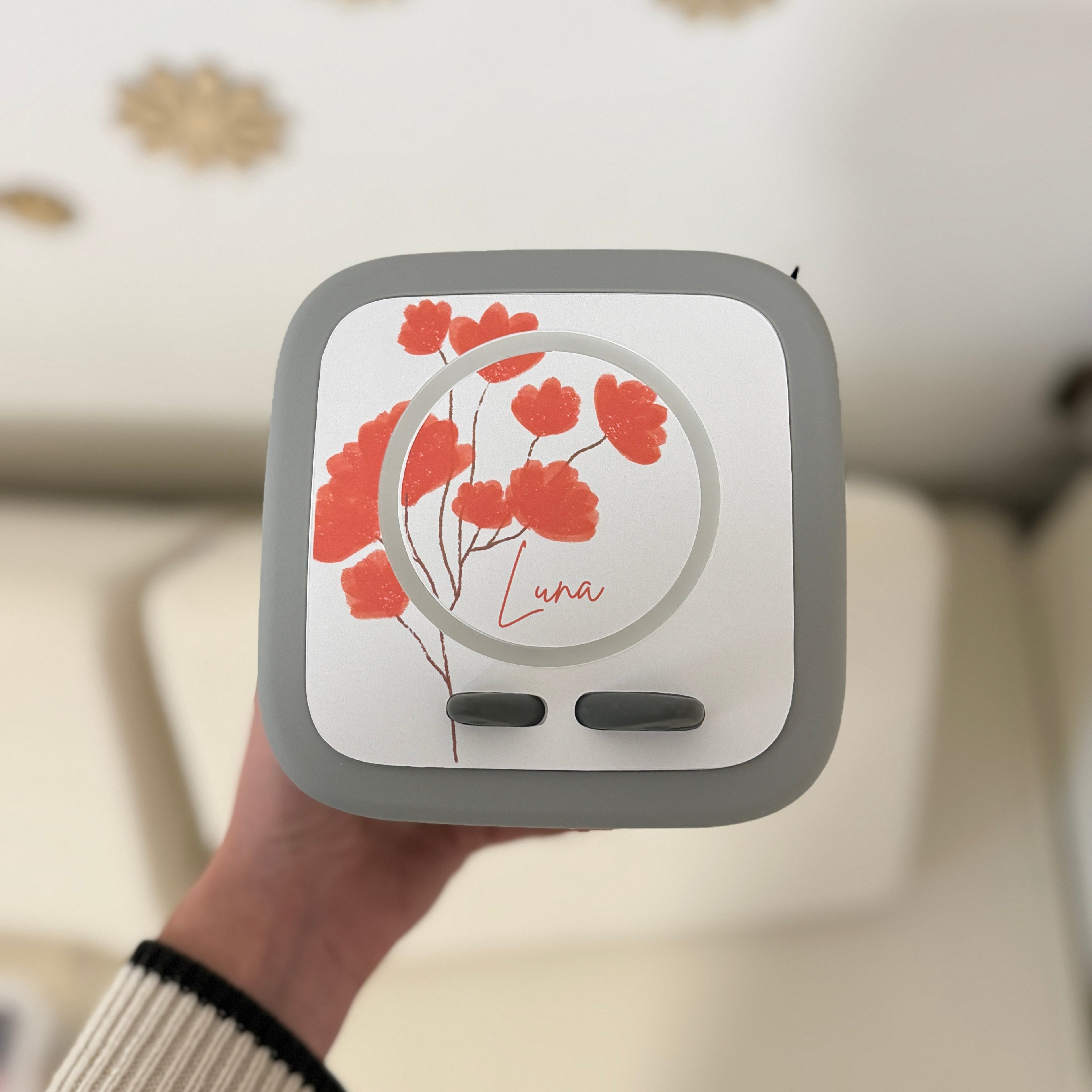 Schutzfolie Toniebox 2 rote Blumen