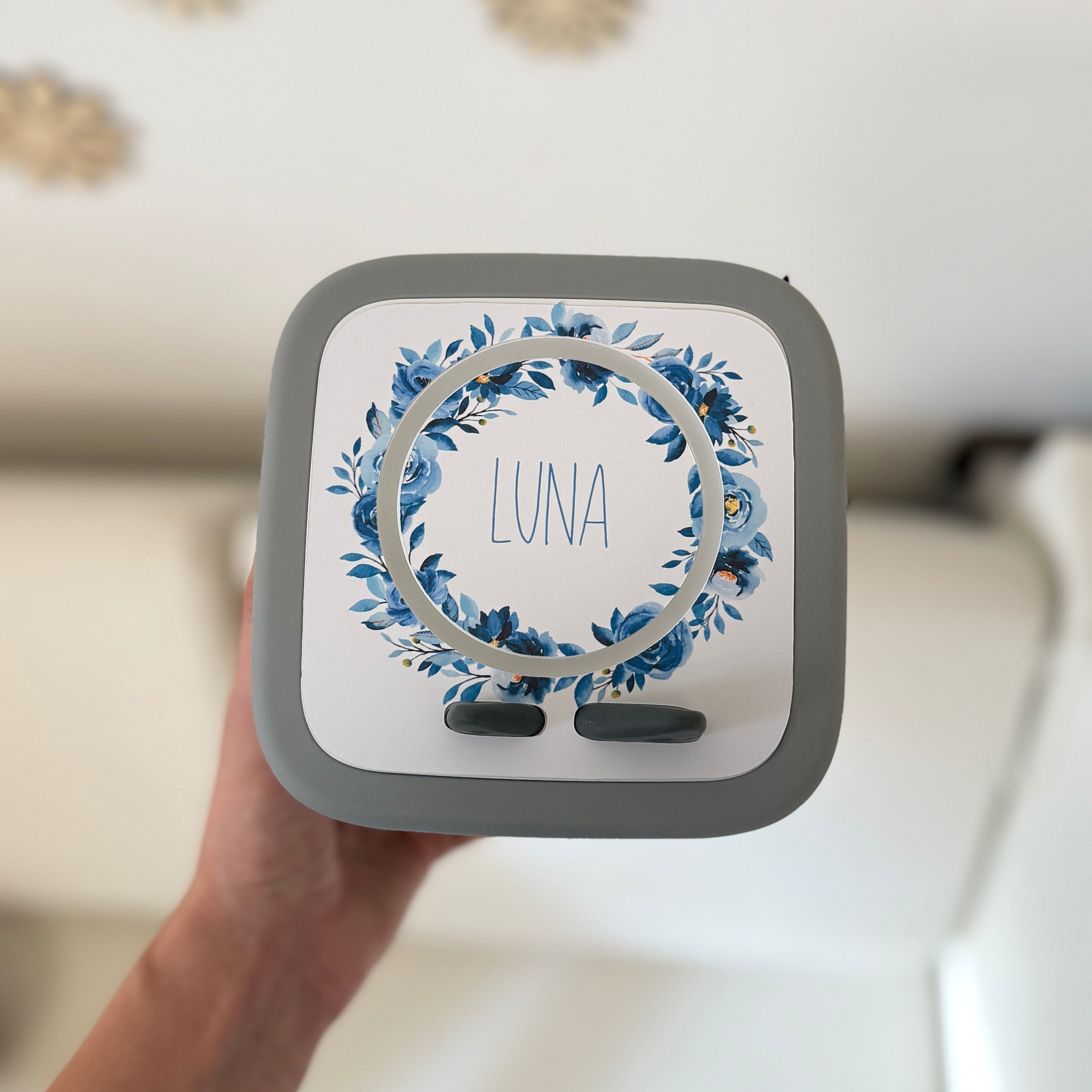 Schutzfolie Toniebox 2 Blumenkranz blau