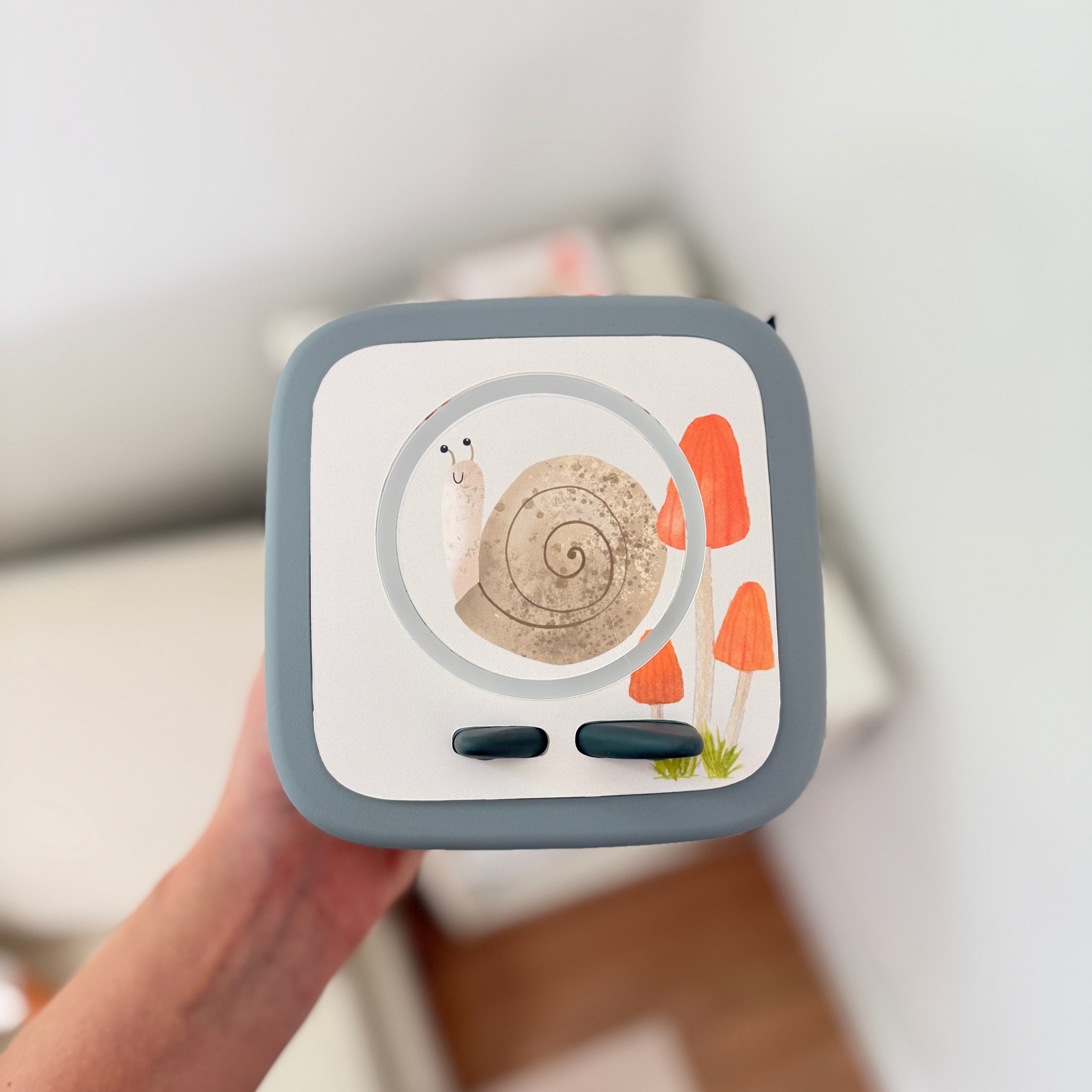 Schutzfolie Toniebox 2 Schnecke mit Pilzen