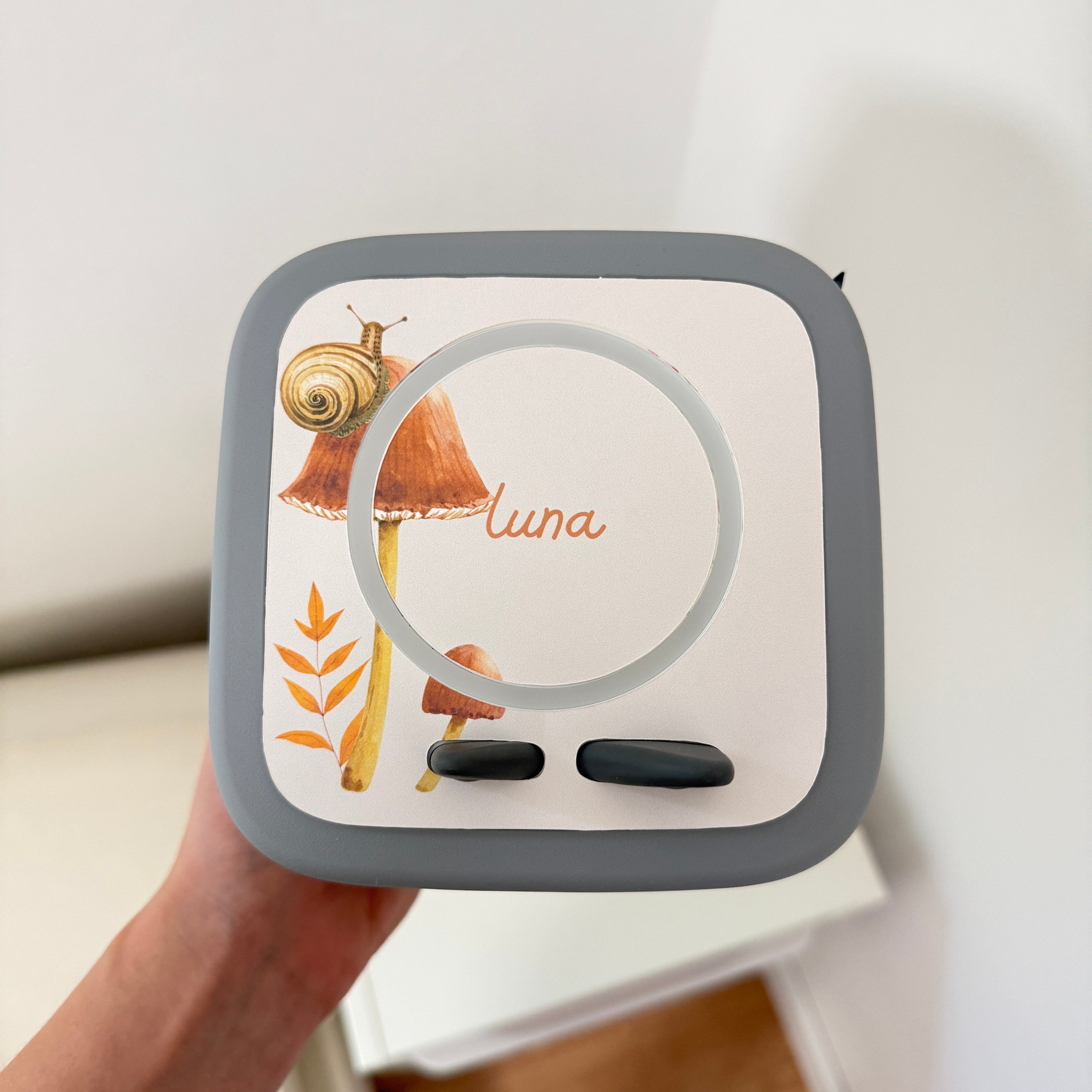 Schutzfolie Toniebox 2 Schnecke auf Pilz