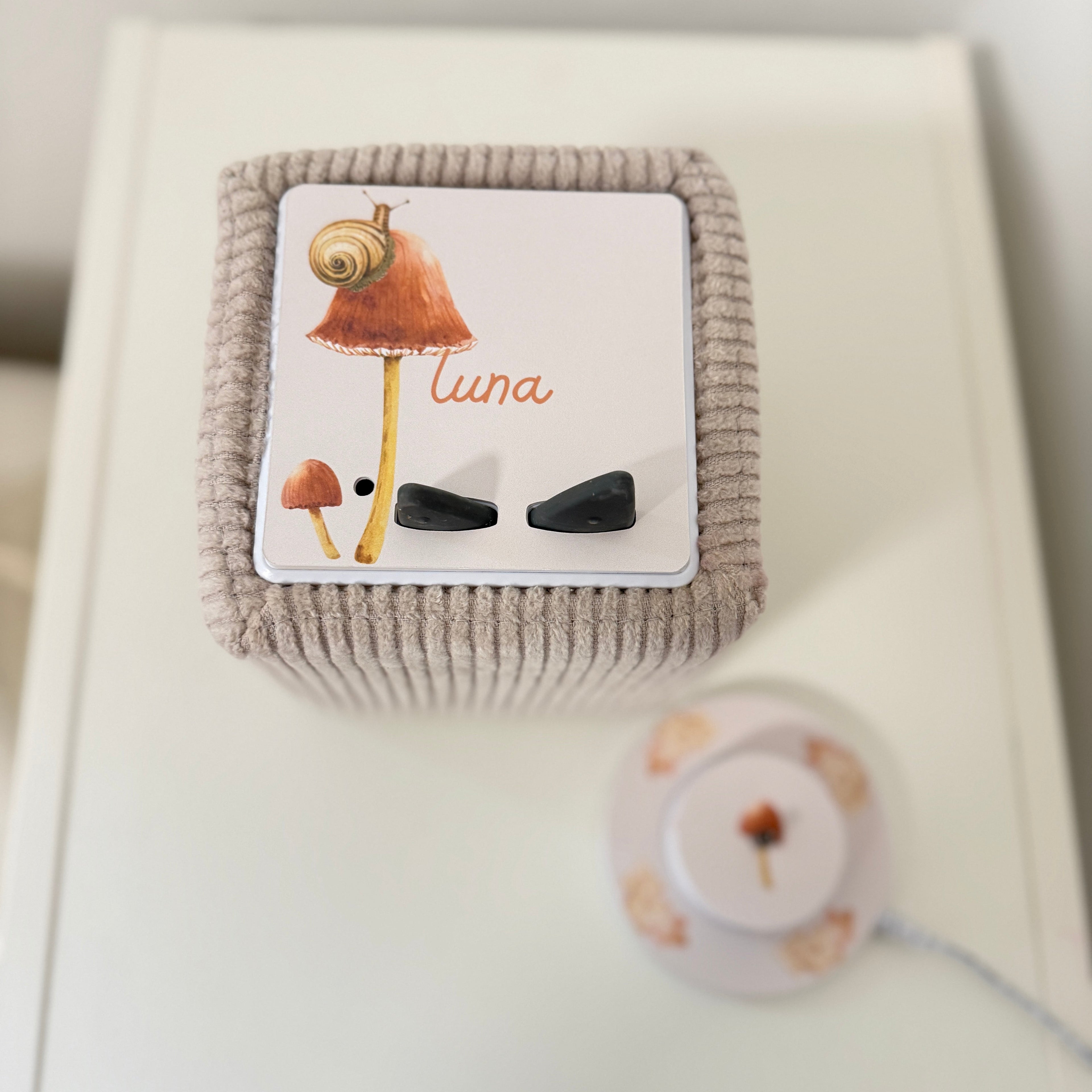 Toniebox 1 Schutzfolie Schnecke auf Pilz