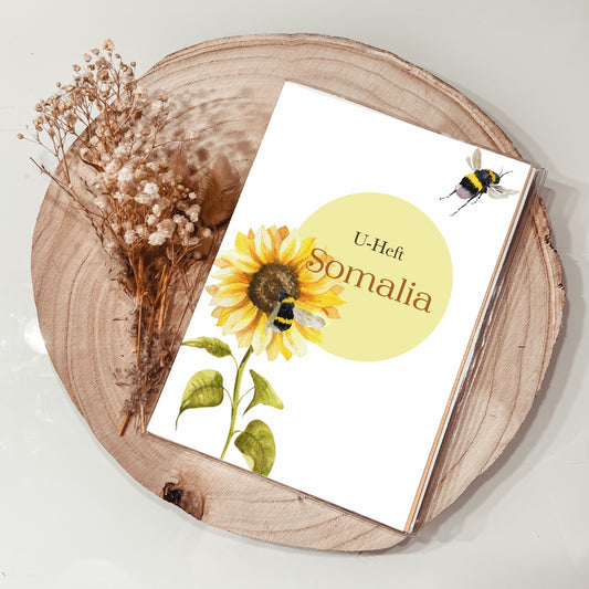 U-Heft Hülle Sonnenblumen