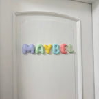 Bubble Letters | Türdekoration Kinderzimmer