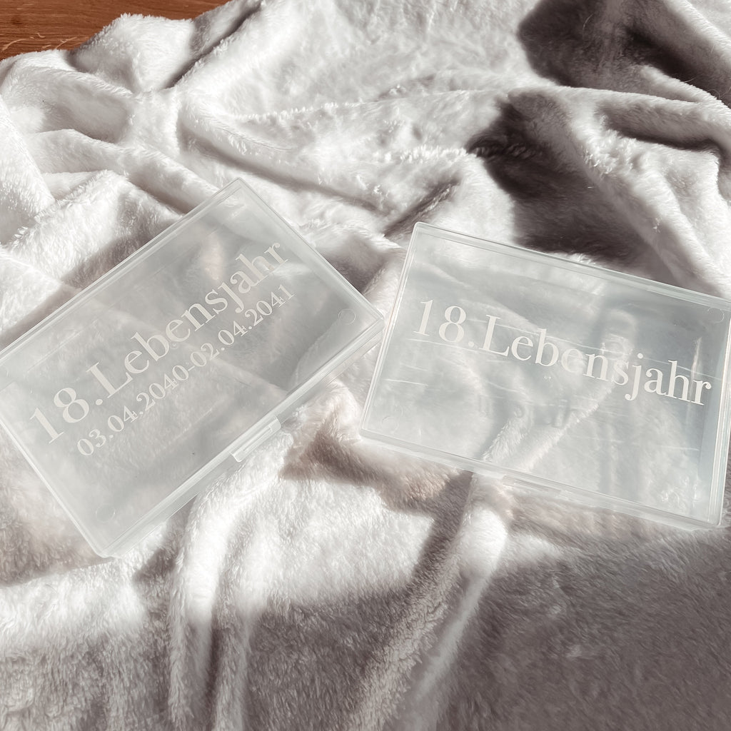 Fotobox mit Name und Schriftzug