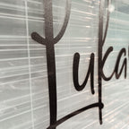 Aufkleber für Fotoboxen mit Name und Geburtsdaten