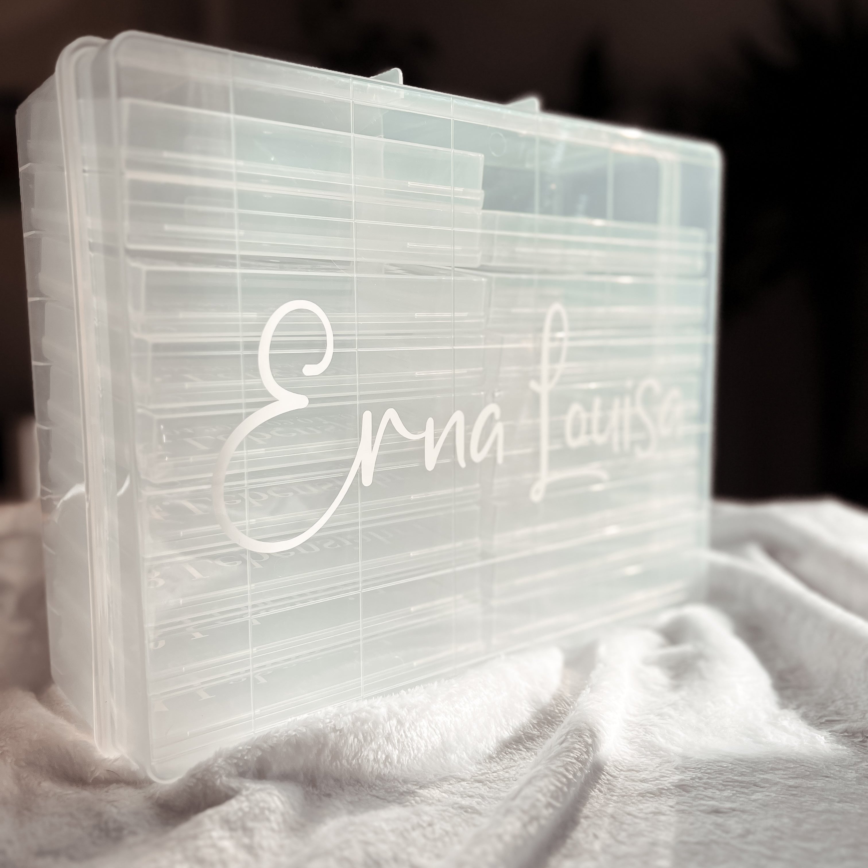 Aufkleber für Fotoboxen mit Name