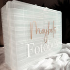 Fotobox mit Name und Schriftzug