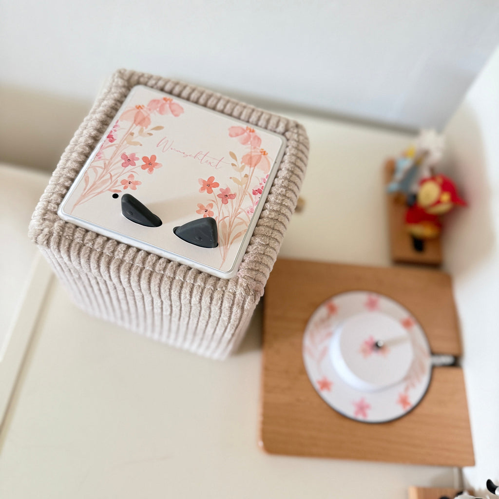 Toniebox Schutzfolie- pinke Blumen