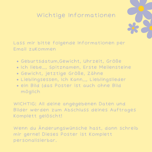 Geburtstagsposter Bär