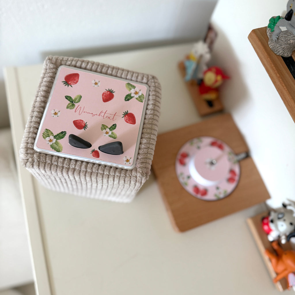 Toniebox Schutzfolie- Erdbeeren