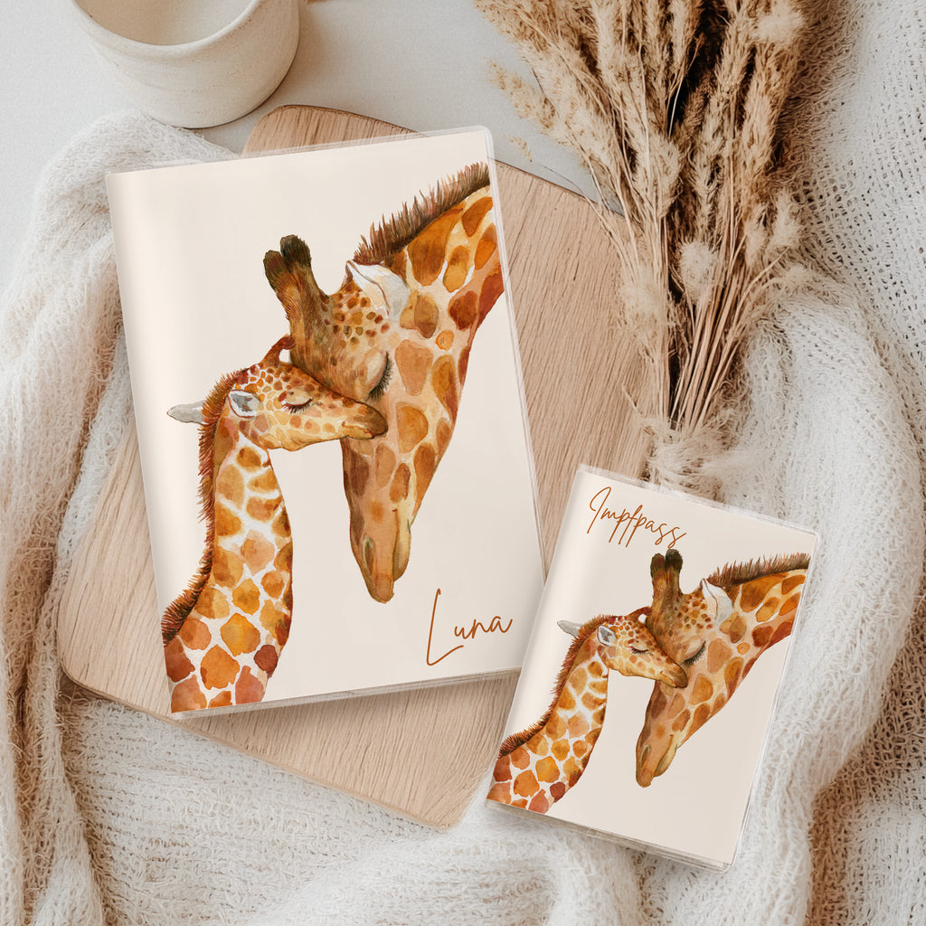 U-Heft Hülle und Impfpasshülle Giraffe