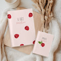 U-Heft Hülle und Impfpasshülle Himbeeren