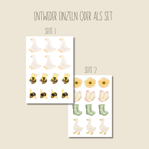 Cake Topper & Muffinstecker „Gans“