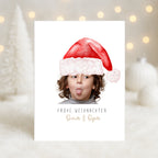 Personalisierte Weihnachtskarte mit Foto – Lustige Weihnachtskarte für Oma & Opa | Klappkarte mit eigenem Bild