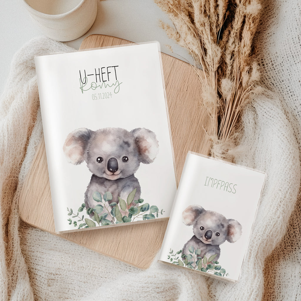 U-Heft Hülle und Impfpasshülle Koala