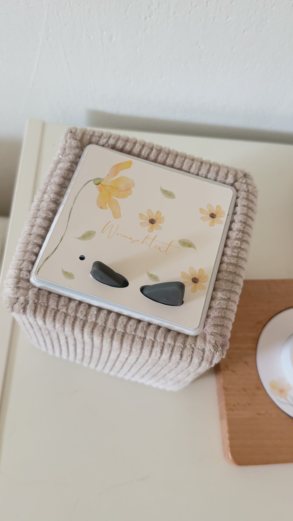 Toniebox Schutzfolie- Blumen mit Blättern