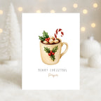 Personalisierte Weihnachtskarte Tasse | Karte zu Weihnachten | Grußkarte mit Umschlag