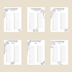Geburtstagskalender | Tischkalender | Kalender | Monatsblumen