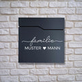 Briefkastenaufkleber Familie mit Herz | Aufkleber | Vinyl