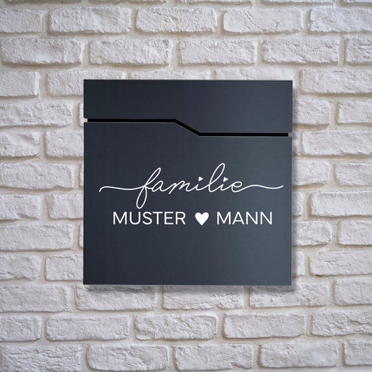 Briefkastenaufkleber Familie mit Herz | Aufkleber | Vinyl