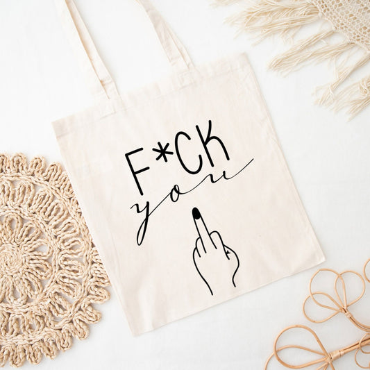 Totebag Mittelfinger | Tasche | Beutel | Einkaufstasche